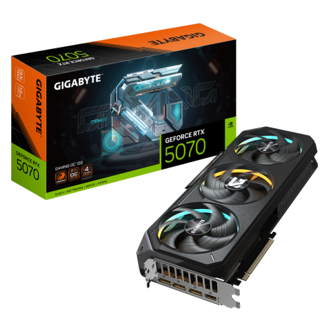 Componente PC - GIGABYTE GeForce RTX 5070 GAMING OC 12G Graphics Card - 12GB GDDR7, 192bit, PCI-E 5.0, 2625 MHz Core Clock, 3 x DP 2.1a, 1 x HDMI 2.1b, NVIDIA DLSS 4, GV-N5070GAMING OC-12GD