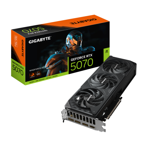 Componente PC - GIGABYTE GeForce RTX 5070 WINDFORCE OC SFF 12G Graphics Card - 12GB GDDR7, 192bit, PCI-E 5.0, 2542 MHz Core Clock, 3 x DP 2.1a, 1 x HDMI 2.1b, NVIDIA DLSS 4, GV-N5070WF3OC-12GD