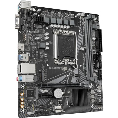 GIGABYTE H610M H V3 DDR4 Motherboard - Supports Intel Core 14th CPUs, 4+1+1 Hybrid Phases Digital VRM, up to 3200MHz DDR4, 1xPCIe 3.0 M.2, GbE LAN, USB 3.2 Gen 1 [2]