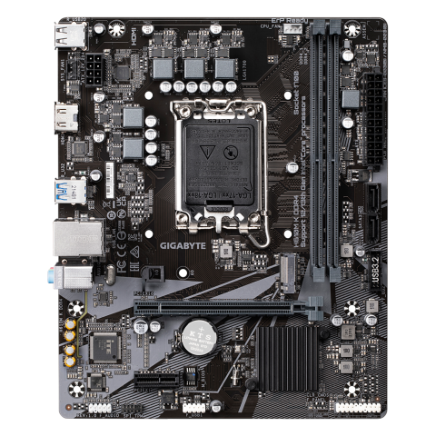 GIGABYTE H610M K DDR4 Motherboard - Supports Intel Core 14th Gen CPUs, 3+1+1 Phases Hybrid Power Design, up to 3200MHz DDR4, 1xPCIe 3.0 M.2, GbE LAN, USB 3.2 Gen 1 [1]
