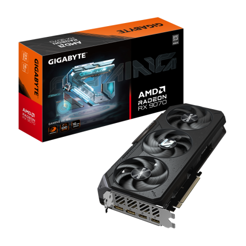 Componente PC - GIGABYTE Radeon RX 9070 GAMING OC 16G Graphics Card - 16GB GDDR6, 256bit, PCI-E 5.0, 2700 MHz Core Clock, 2 x DisplayPort, 2 x HDMI, GV-R9070GAMING OC-16GD