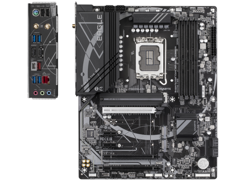 GIGABYTE Z790 EAGLE AX Motherboard - Supports Intel Core 14th Gen CPUs, 12+1+１Phases Digital VRM, up to 7600MHz DDR5 (OC), 3xPCIe 4.0 M.2, Wi-Fi 6E, 2.5GbE LAN, USB 3.2 Gen 2 [2]