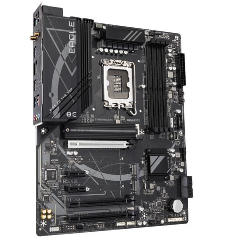 GIGABYTE Z790 EAGLE AX Motherboard - Supports Intel Core 14th Gen CPUs, 12+1+１Phases Digital VRM, up to 7600MHz DDR5 (OC), 3xPCIe 4.0 M.2, Wi-Fi 6E, 2.5GbE LAN, USB 3.2 Gen 2 [1]