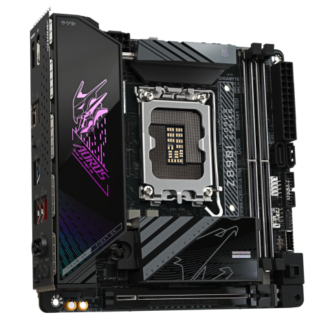 GIGABYTE Z890I AORUS ULTRA Motherboard - Supports Intel Core Ultra (Series 2) CPUs, 8+1+2 phases VRM, up to 8800MHz DDR5 (OC), 1xPCIe 5.0 + 1xPCIe 4.0, Wi-Fi 7, 2.5GbE LAN, Thunderbolt 4 [2]