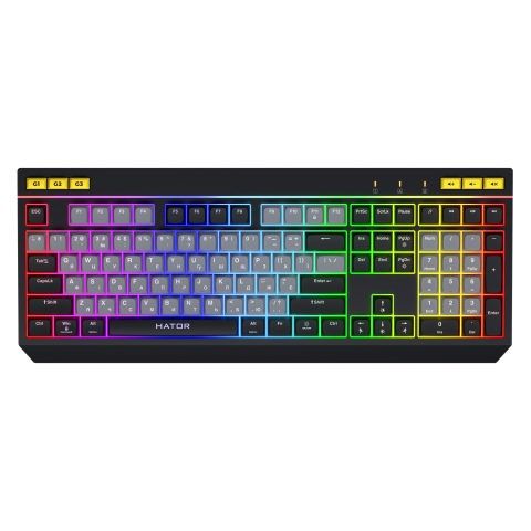 HATOR Icefall keyboard Gaming USB QWERTY US English Black [3]