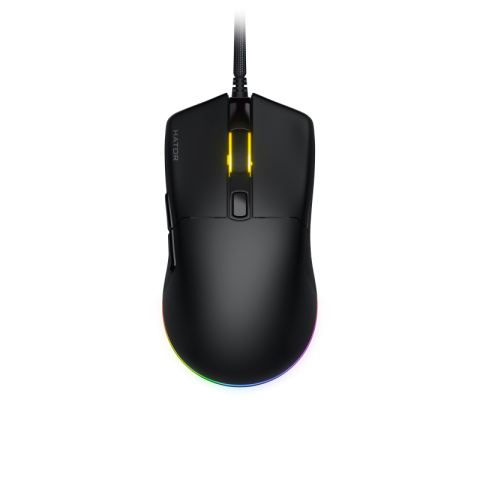 Mouse - HATOR Pulsar 3, black - Optical Yellow 100M Switches PixArt PMW 3311(HTM610)