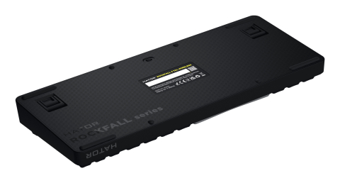 HATOR Rockfall 3 TKL Wireless, black, QMK/VIA, OMA profile white-black keycaps Keyboard - linear mechanical hotswap switches - US - ANSI Layout (HTK850) [6]