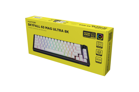 HATOR Skyfall 65 MAG ULTRA 8K keyboard Gaming USB QWERTY US English Black, White [7]