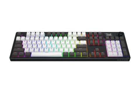 HATOR Skyfall Pro Wireless 100 keyboard Gaming USB + RF Wireless + Bluetooth QWERTY US English Black, Grey [8]