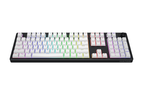 HATOR Skyfall Wireless 100 keyboard Gaming USB + RF Wireless + Bluetooth QWERTY US English Black, White [8]