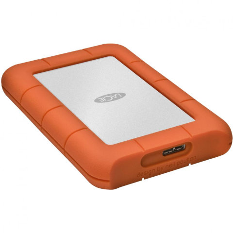 Hard Disk-uri externe - HDD Extern LaCie Rugged Mini, 5TB, Portocaliu, USB 3.0