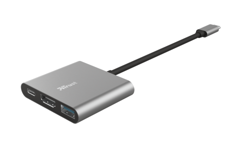 Hub USB Trust Dalyx, 3 porturi USB-C, silver [1]