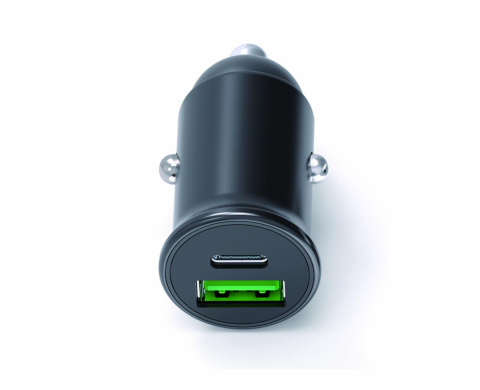 INCARCATOR AUTO SERIOUX 60W 12V, Alimentator/încărcător auto cu USB, Ieșire USB-C & USB-A [2]