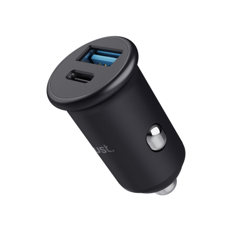 Incarcator auto Trust Maxo Fast, 2 porturi USB, putere maxima 38W, negru [2]