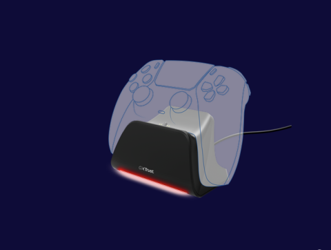 Incarcator pentru controller PS5 Trust GXT 255, material ABS, negru [1]