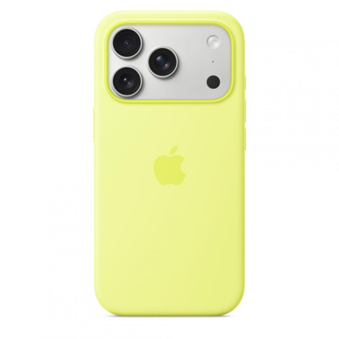iPhone 17 Pro Silicone Case with MagSafe - Neon Yellow [3]
