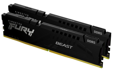 Memorii RAM - Kingston Technology FURY Beast 16GB 5600MT/s DDR5 CL36 DIMM (Kit of 2) Black EXPO
