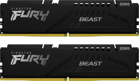 Memorii RAM - Kingston Technology FURY Beast 16GB 6000MT/s DDR5 CL30 DIMM (Kit of 2) Black EXPO