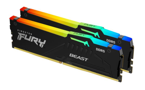 Memorii RAM - Kingston Technology FURY Beast 32GB 6000MT/s DDR5 CL36 DIMM (Kit of 2) RGB EXPO