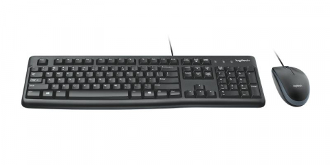 Kit Logitech MK120, tastatura cu fir standard, USB 2.0, mouse optic numar butoane/rotite scroll 3/1, negru [2]
