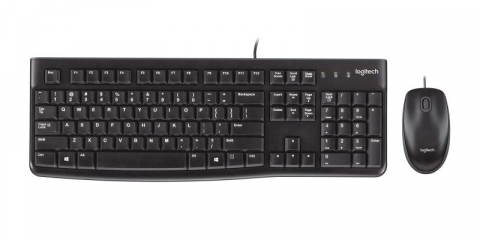 Kit Logitech MK120, tastatura cu fir standard, USB 2.0, mouse optic numar butoane/rotite scroll 3/1, negru [5]