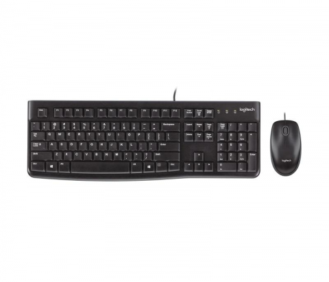 Kit Logitech MK120, tastatura cu fir standard, USB 2.0, mouse optic numar butoane/rotite scroll 3/1, negru [8]