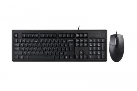 Kit tastatura + mouse A4tech KRS-8372, cu fir, negru [3]