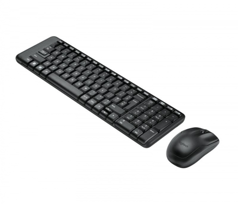 Kit tastatura + mouse Logitech MK220, tastatura fara fir standard, mouse optic, negru [2]