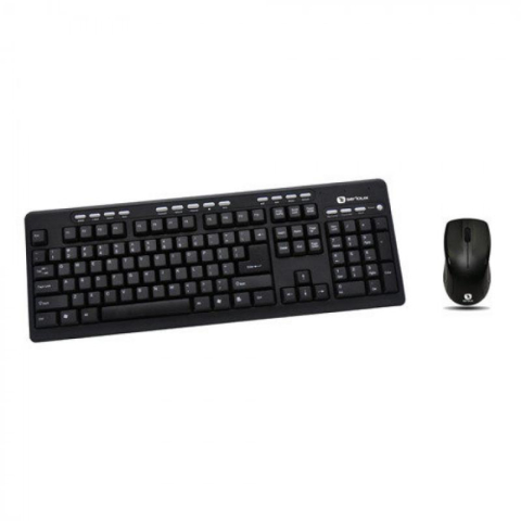 Kit Tastatura Mouse - Kit tastatura + mouse Serioux MKM5500, cu fir, multimedia, negru, USB