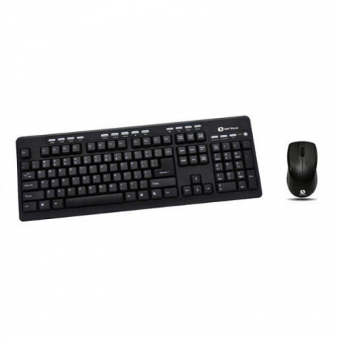 PC, Periferice & Software - Kit tastatura + mouse Serioux MKM5500, cu fir, multimedia, negru, USB
