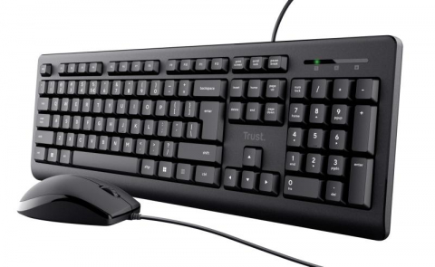 Kit tastatura + mouse Trust Primo, wired, negru [4]