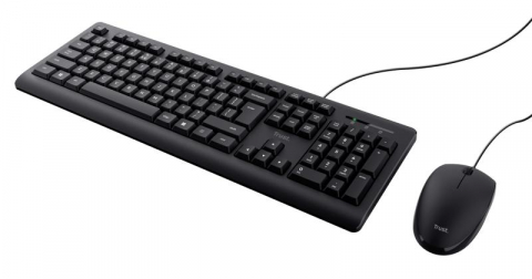 Kit tastatura + mouse Trust Primo, wired, negru [5]