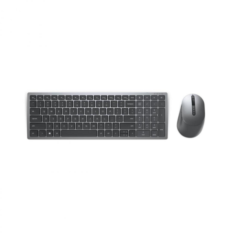 PC, Periferice & Software - Kit tastatura si mouse Dell KM7120W, Wireless, Titan grey