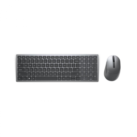 Kit Tastatura Mouse - Kit tastatura si mouse Dell KM7120W, Wireless, Titan grey