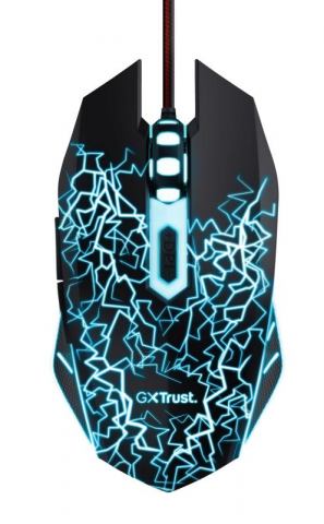 Kit Trust Basics gaming, mouse rezolutie 4000 DPI + mousepad negru [8]