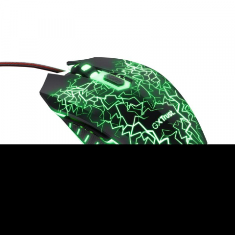 Kit Trust Basics gaming, mouse rezolutie 4000 DPI + mousepad negru [6]