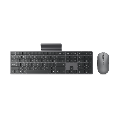 Kit wireless tastatura si mouse Lenovo 700 Modern, taste numerice, gri inchis [2]