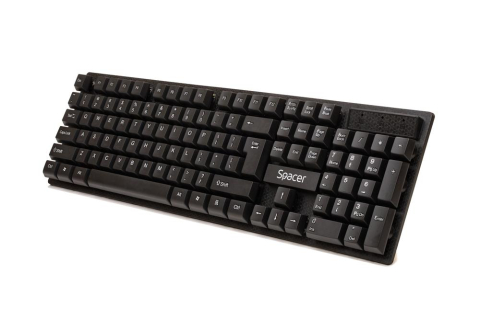 Kit wireless tastatura si mouse SPACER SPDS-1100, taste numerice, negru [1]