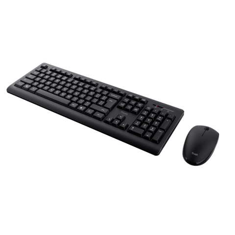 Kit Wireless tastatura si mouse TRUST Primo, taste numerice, Negru [3]