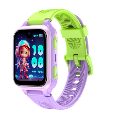 LAGENIO pentru copii K9 , Premium 4G cu Functie Telefon & AI, Slim, Localizare GPS, Control Parental, Buton SOS, Mov [2]