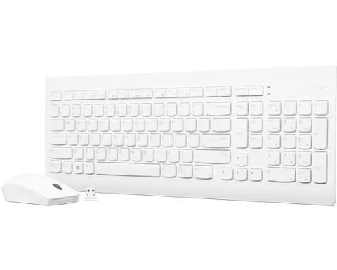 Lenovo GX30W75336 keyboard Mouse included Universal USB + Bluetooth QWERTY White [2]