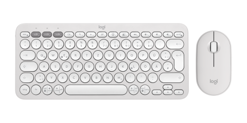 Tastaturi - Logitech 920-012204 keyboard Mouse included Universal RF Wireless + Bluetooth QWERTZ German White