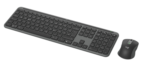 Logitech 920-012504 keyboard Mouse included Office RF Wireless + Bluetooth QWERTZ German Graphite [2]