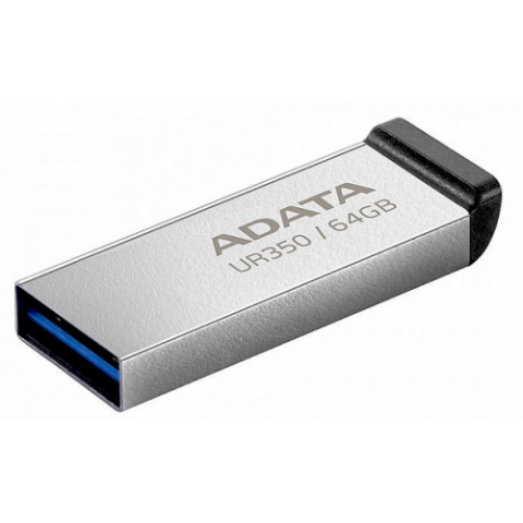 Memorii USB - Memorie USB ADATA UR350 64 GB, USB 3.2, Argintiu