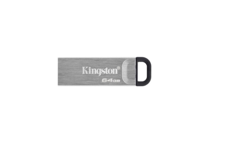 Memorii USB - Memorie USB Kingston DataTraveler Kyson 64GB, USB 3.2, Argintiu