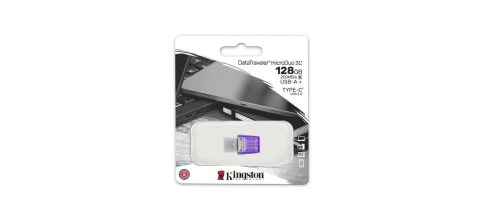 Memorie USB Kingston microDuo 3C 128 GB, USB 3.0, Purpuriu [2]