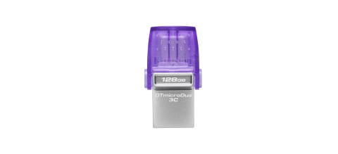 Memorii USB - Memorie USB Kingston microDuo 3C 128 GB, USB 3.0, Purpuriu