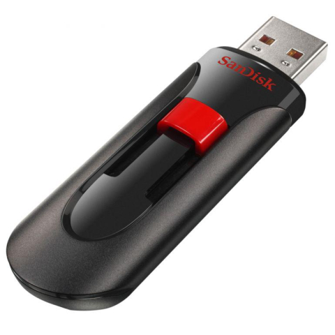 Memorie USB SanDisk Cruzer Glide 64 GB, USB 2.0, Negru [1]