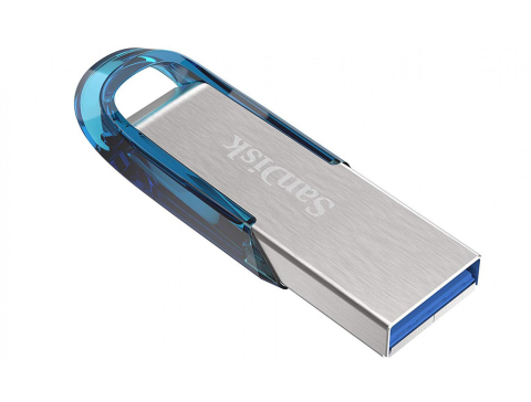Memorii USB - Memorie USB SanDisk Ultra Flair 64 GB, USB 3.0, Albastru