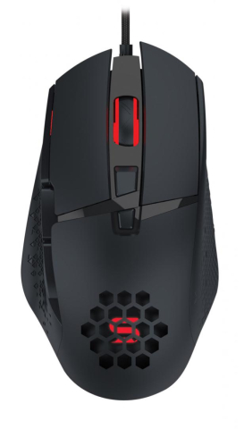 Mouse - Mouse gaming Serioux Tobis, Senzor Sunplus 192, 1000-6400 DPI, switch HUANO, pana la 20 milioane de click-uri, 8 Butoane, 3 moduri de iluminare RGB, cablu USB 1.5M, plug and play, compatibil cu Windows 2000/XP/9X/VISTA/7/8/10
